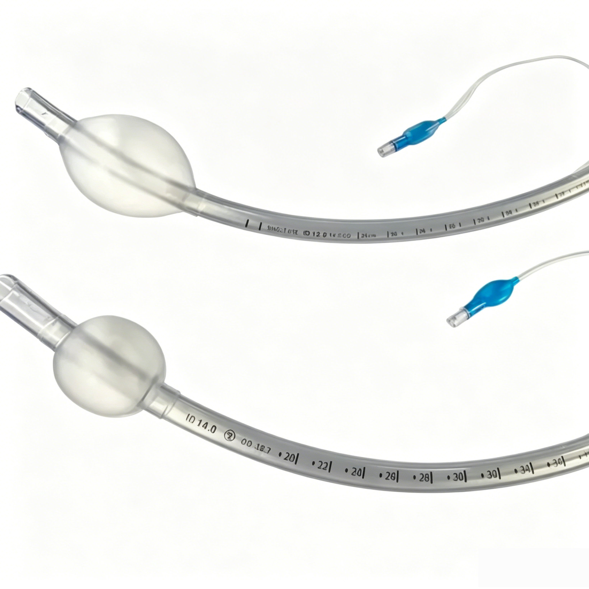 带 15mm 连接器的一次性标准单腔带套囊口腔气管插管 – 无菌 PVC ETT，带大容量低压套囊
